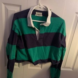 Brand new striped crop sweatshirt